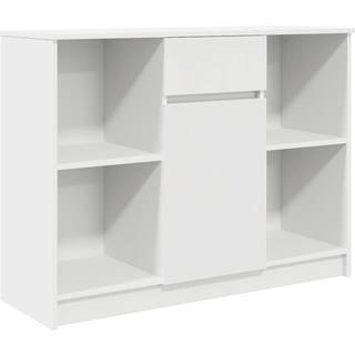 Skænk Med Skuffe 101X35X76 Cm Konstrueret Træ Kunsteg - Hvid