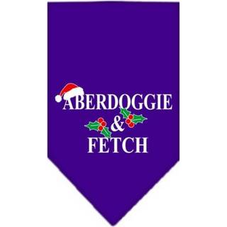 Aberdoggie julskärmtryck bandana lila stort
