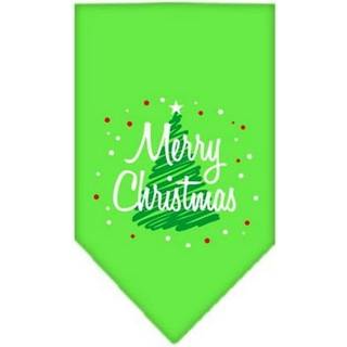 Klottera god jul skärmtryck bandana lime grön liten liten