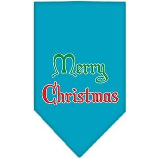 God julskärmtryck bandana turkos stort