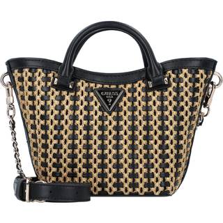 Atalia Raffia Mini Håndtaske, Natural Black