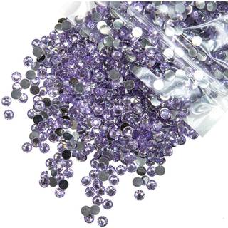 qiipii 1550 stk 5 mm lys lilla violet krystalharpiks rhinestones til h?ndv?rk af lys violette fladsten sten bulk ss20 ikke-hotfix diamanter kryst