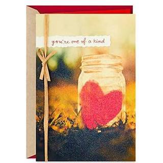 Hallmark Valentinsdagskort (One of a Kind) Mason Jar Paper Heart 0559VFE7582