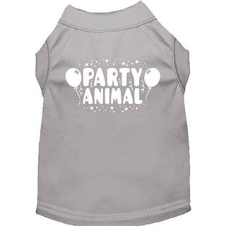 Party Animal Screen Print Shirt Grey SM
