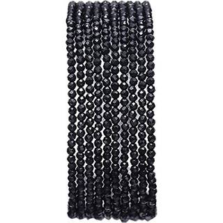 Beadia facetterede naturlige Flint Stone Round Loose Semi Gemstone Perler til smykker, der fremstiller 2-2,5 mm 38 cm