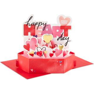 Hallmark Paper Wonder Musical 3D Pop-Up Valentinsdagskort med bevægelse (Happy Heart Day)
