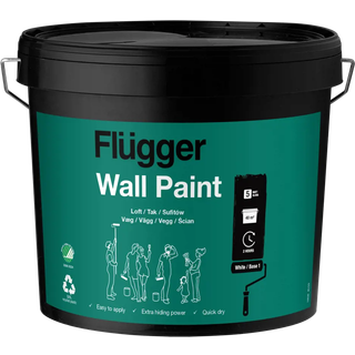 Svanemærket Vægmaling - Flügger Flutex 5 4,9 L Hvid