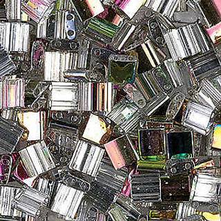 Crystal Vitrail Miyuki Tila perler 7,2 g 2 hulfr?perle 5x5mm