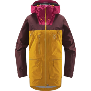Vassi GTX Pro Jacket Women Autumn Leaves/Burgundy Brown