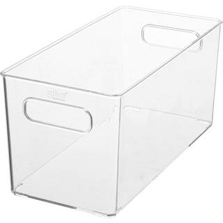 Kasser i klar plast - Transparent - 15cm x 31cm x 14,3cm - Agnete