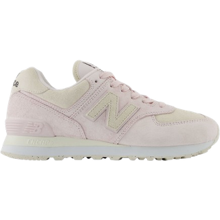 New Balance New Balance White/Pink Womens 574 Trainers