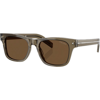 Prada Mand PR A17S 18T70F Solbriller Acetat Brun Brun Firkantet Normal