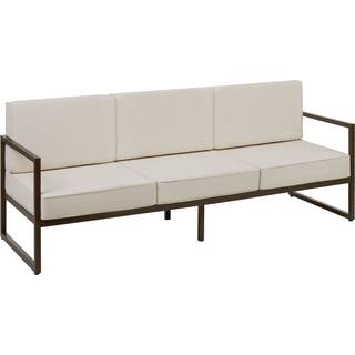 Loungesofa Comosa, 3-personers, XXL-polstring - brun/beige