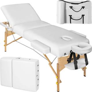 Massagebriks Somwang med 3 zoner, 7,5 cm polstring - hvid