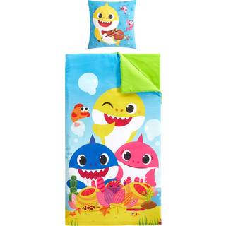 Babyhaj indend?rs sludder s?t lynl?s rundt om sovepose med 13 """" x18 """" pude i alderen 3+ 46 """" x26 """" bl?