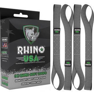 Rhino USA Soft Loop Motorcykel Tie-Down Stropp (4PK)-10 427lb Max Break Strength 1.7 """" X 17 """" Heavy-Duty Tie Downs til brug m/skr?bel