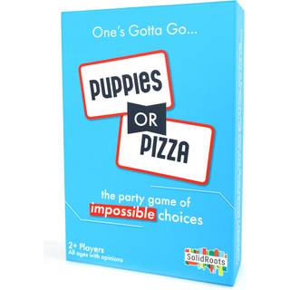 Spin Master Games solidroots valpar eller pizza? Kortspelet med omöjliga val | Family Games Adult Games Travel Games Camping Games | Partyspel fö