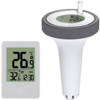 ZX3351A Indendørs udendørs trådløst flydende termometer med digitalt display og stativ til swimmingpoolen