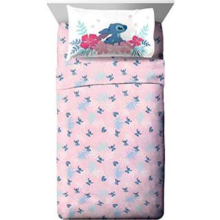 Jay Franco Disney Lilo & Stitch Paradise Dream Queen Sheet Set - 4 Piece Set Super Soft and Cosy Kids Bedding - Fade Resistant Microfiber Sheets