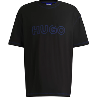 HUGO Blue Nitlogo T Shirt Black