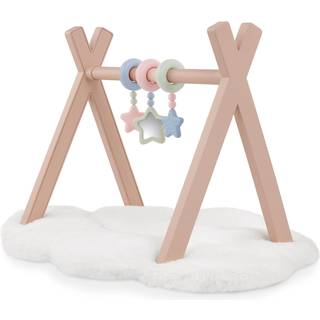 Lullababy - Doll Play Gym - 3 Hanging Toys - 14 -tums baby docktillbehör - låtsas Play - Kids Ages 2 & Up - Baby Doll PlayMat Set