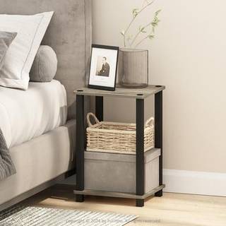 Furinno forenklet kompakt sengbord natbord fransk eg/sort