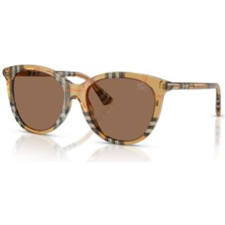 Burberry Kvinde BE4455 416373 Solbriller Acetat Brun Brun Pantos Normal
