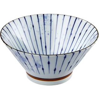 Elegant ramen skål med traditionel tokusa mønster - Ø19
