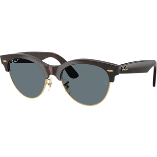 Ray - Ban Unisex RB2341 CLUBMASTER WAY 990/3R Solbriller Acetat Havana Blå Firkantet Polariseret