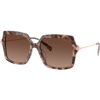 Michael Kors Kvinde MK2247U QUOGUE 4017T5 Solbriller Acetat Skildpadde Brun Firkantet Polariseret Skygge