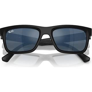 Ray - Ban Børn RJ9196S 100S55 Solbriller Injiceret Sort Blå Firkantet Spejlet