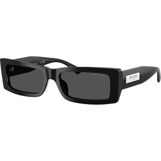 Jimmy Choo Kvinde JC5040U 500087 Solbriller Acetat Sort Grå Firkantet Normal