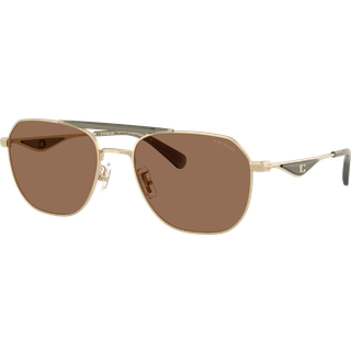 Coach HC7178 CAE80 900573 57 Solbriller Mænd Guld - Olive Green - 57mm