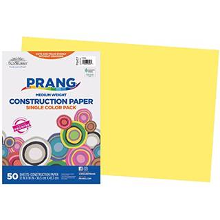 Prang (tidligere SunWorks) Construction Paper Yellow 12"""" x 18"""" 50 ark