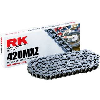 RK Racing Chain 420MXZ-108 (420 Series) Steel 108 Link Heavy Duty MX/SX Racing Non O-ring k?de med forbindelseslink