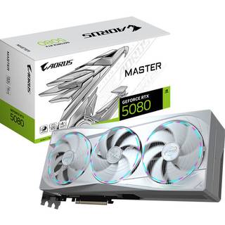 GIGABYTE GeForce RTX 5080 AORUS Master ICE - 16GB GDDR7 RAM - Grafikkort