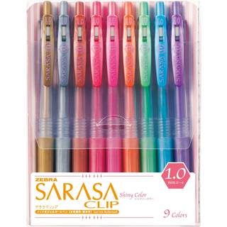 Zebra Sarasa Clip 10 9 Shiny Metallic Color Set (JJE15-9CA)
