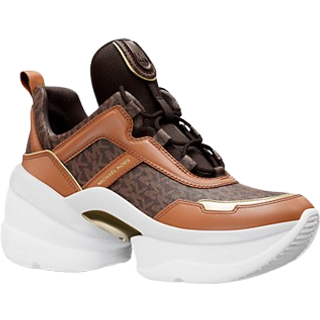 MK Olympia Signature Logo Trainer - Brown - Michael Kors - EU 37