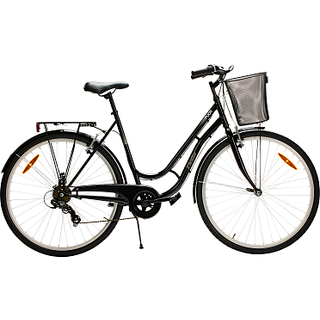 PUCH Bella damecykel 7 gear 28" 2025 - sort (På lager i varehus)