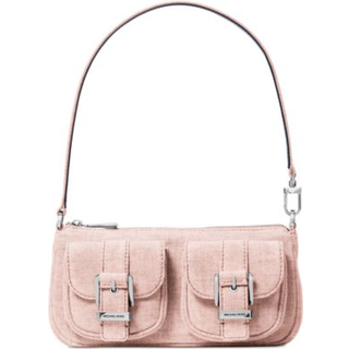 MK Zoe Small Washed Denim Pochette - Pink - Michael Kors - ONE SIZE