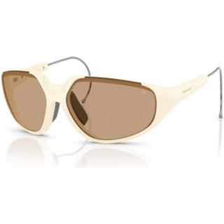 Moncler ME8008 LASZER 500263 64 Solbriller Mænd Gul - Matte Butter Yellow - 64mm