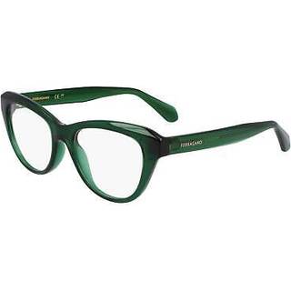 Ferragamo Kvinde SF2989E 317 Optiske stel Grøn Cat Eye Normal