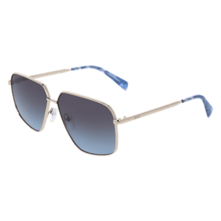 Liu Jo Unisex LJ162S 722 Solbriller Metal Guld Grå Pilot Normal
