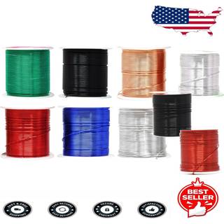 Mandala Crafts 12 14 16 18 20 22 Gauge Anodized Smykker Making Beading Floral Farvet aluminium Craft Wire Wholesale Combo (20 gauge Combo 9)