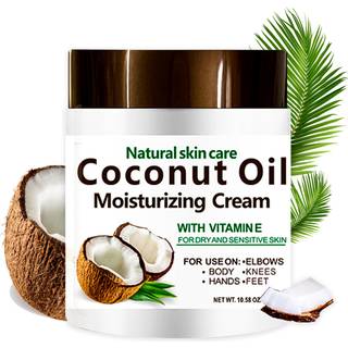 Dr Meinaier Coconut Oil Cream. Spa -størrelse 10,5 oz fugtighedscreme. Kokosnøddeolie til ansigtshænder hår. Intens hydrering til tør hud
