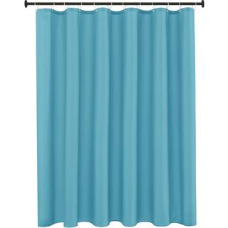 Biscaynebay Quality Fabric Broes Gardin Liners 72 tommer med 72 tommer blå vandafvisende badeværelsesgardiner Rust Resistent Grommets & Weated Bo
