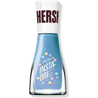 Sally Hansen Insta-Dri X Hershey's Cookies 'n' Creme Eggs Sprout & Sparkle Quick Dry Langing Streak-Free Shine Blue Nail Polic 0.31 fl oz.