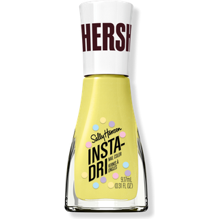 Sally Hansen Insta-Dri X Hershey's Cookies 'n' Creme Eggs Tulip Temptation Quick Dry Langvarig stribefri glans Gul neglelak 0,31 fl oz.