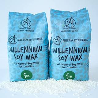 American Soy Organics Millennium Wax - 10 lb pose med naturlig sojavoks til stearinlys