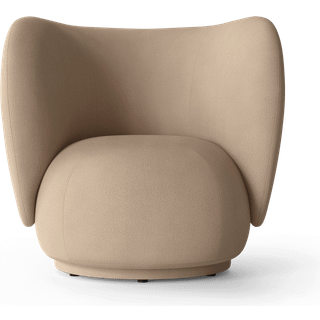 Rico Lounge Chair - Swivel - Brushed - Sand